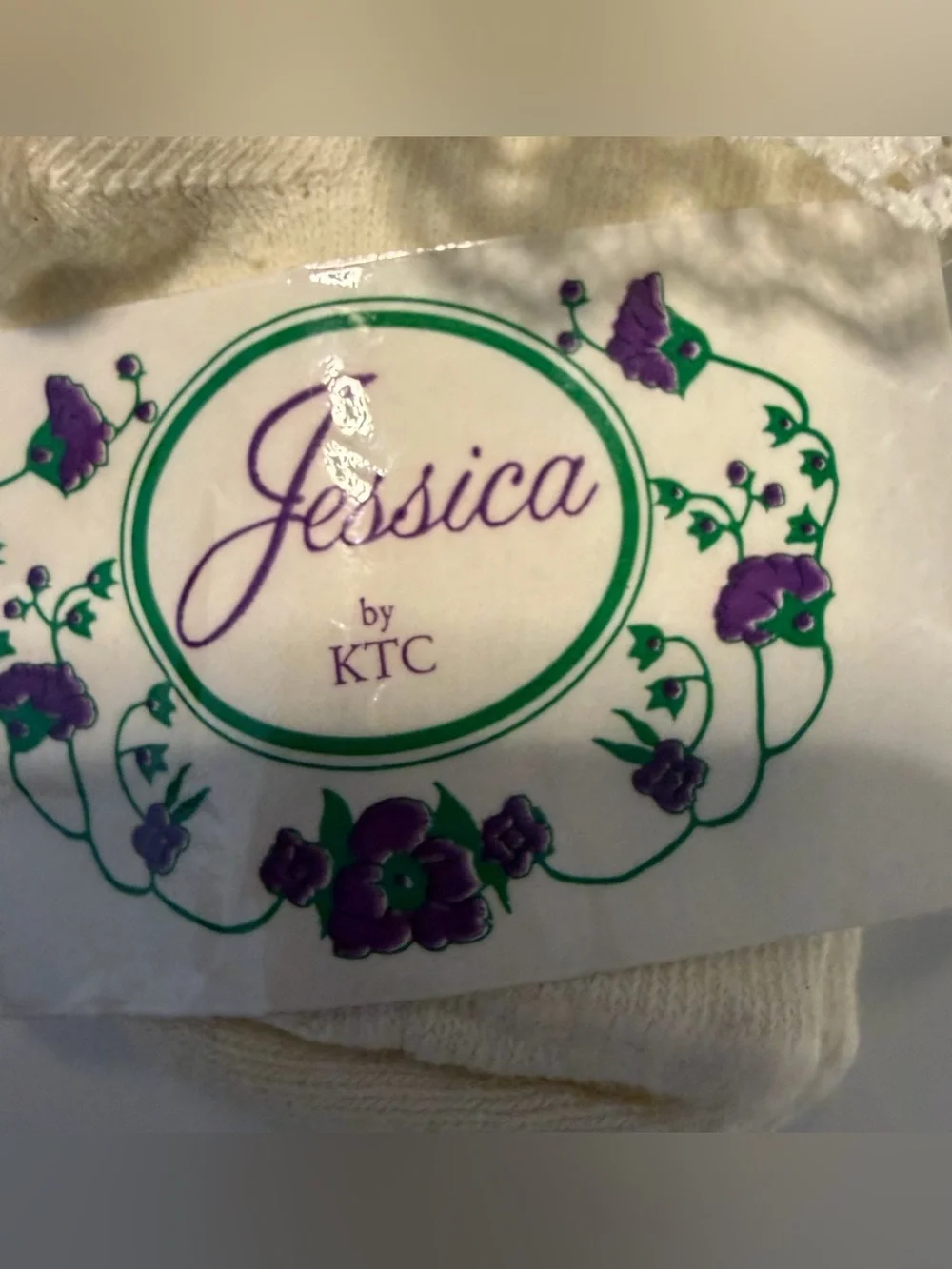 NWT Vintage Jessica by KTC Lace Trim Girl Baby Socks Sz 3-4.5